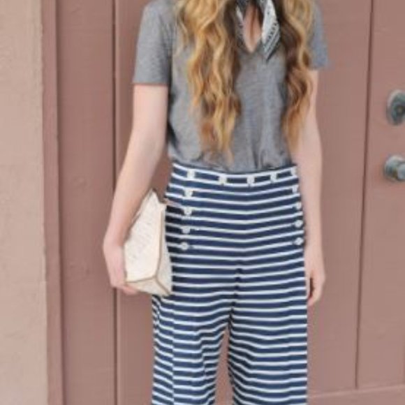 J Crew Striped Sailor Pants - Picture 3 of 4